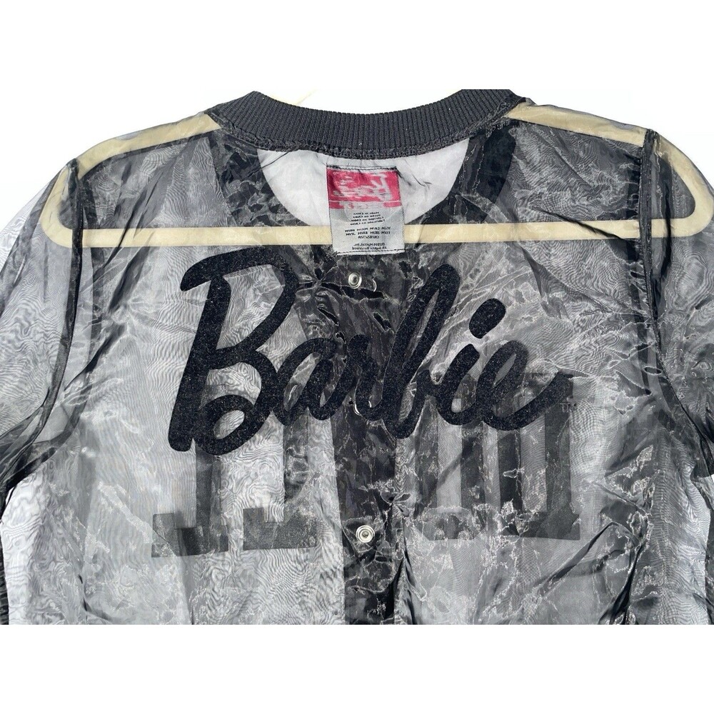 Barbie X Forever 21 Medium Sheer 6 8 M Top Barbiecore Jacket Women's Black New
